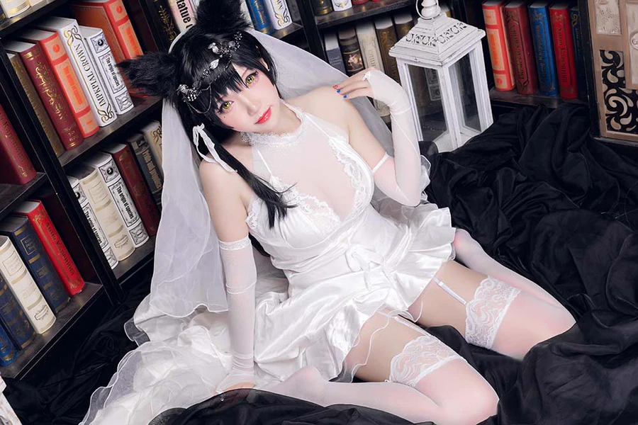 雪晴Astra – 爱宕花嫁 cosplay-第2张