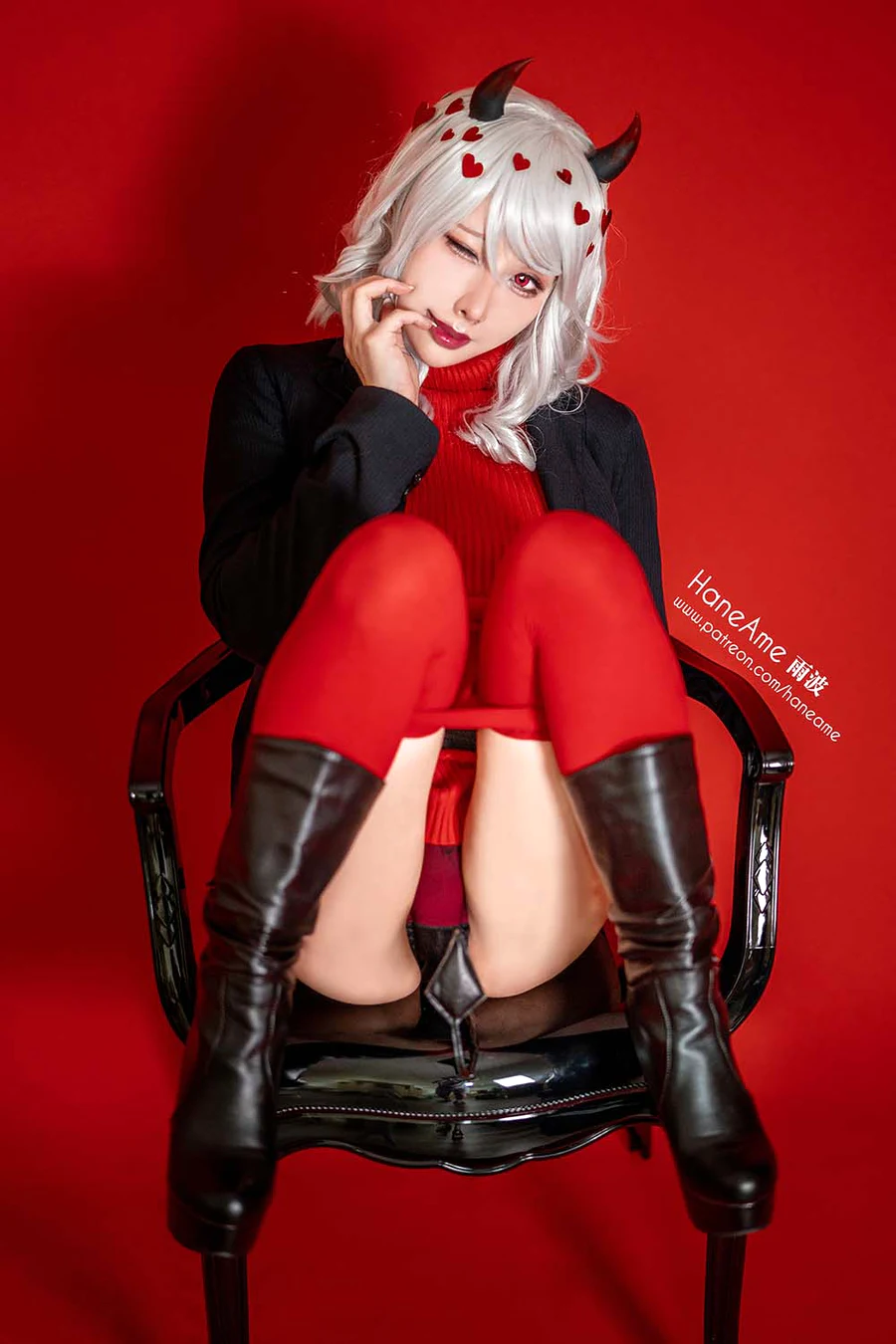 Hane Ame 雨波写真 – Helltaker Muodes cosplay-第2张