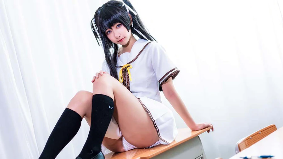 Momoko葵葵 – 铃白 cosplay-第2张