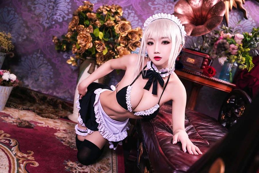 鬼畜瑶在不在w – 黑呆女仆 cosplay-第2张