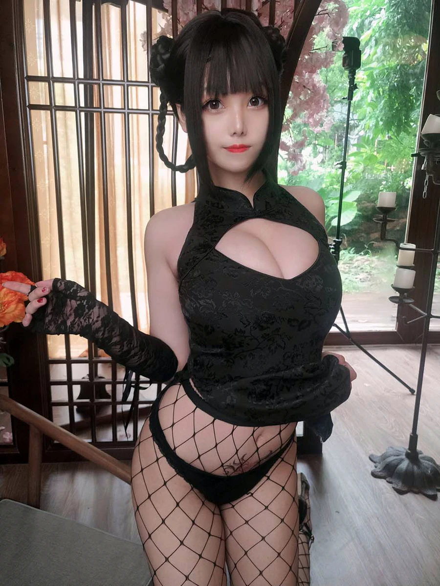 蜜汁猫裘 – 皮衣舞娘 cosplay-第1张