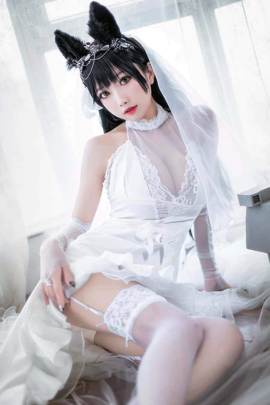 鬼畜瑶在不在w – 爱宕花嫁 cosplay-第2张