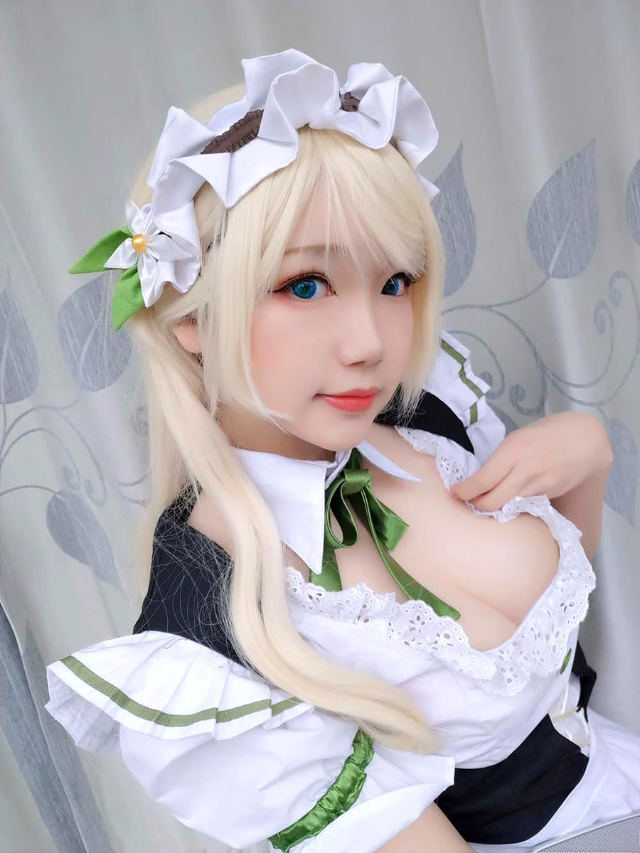 雪晴Astra – 女仆 cosplay-第1张