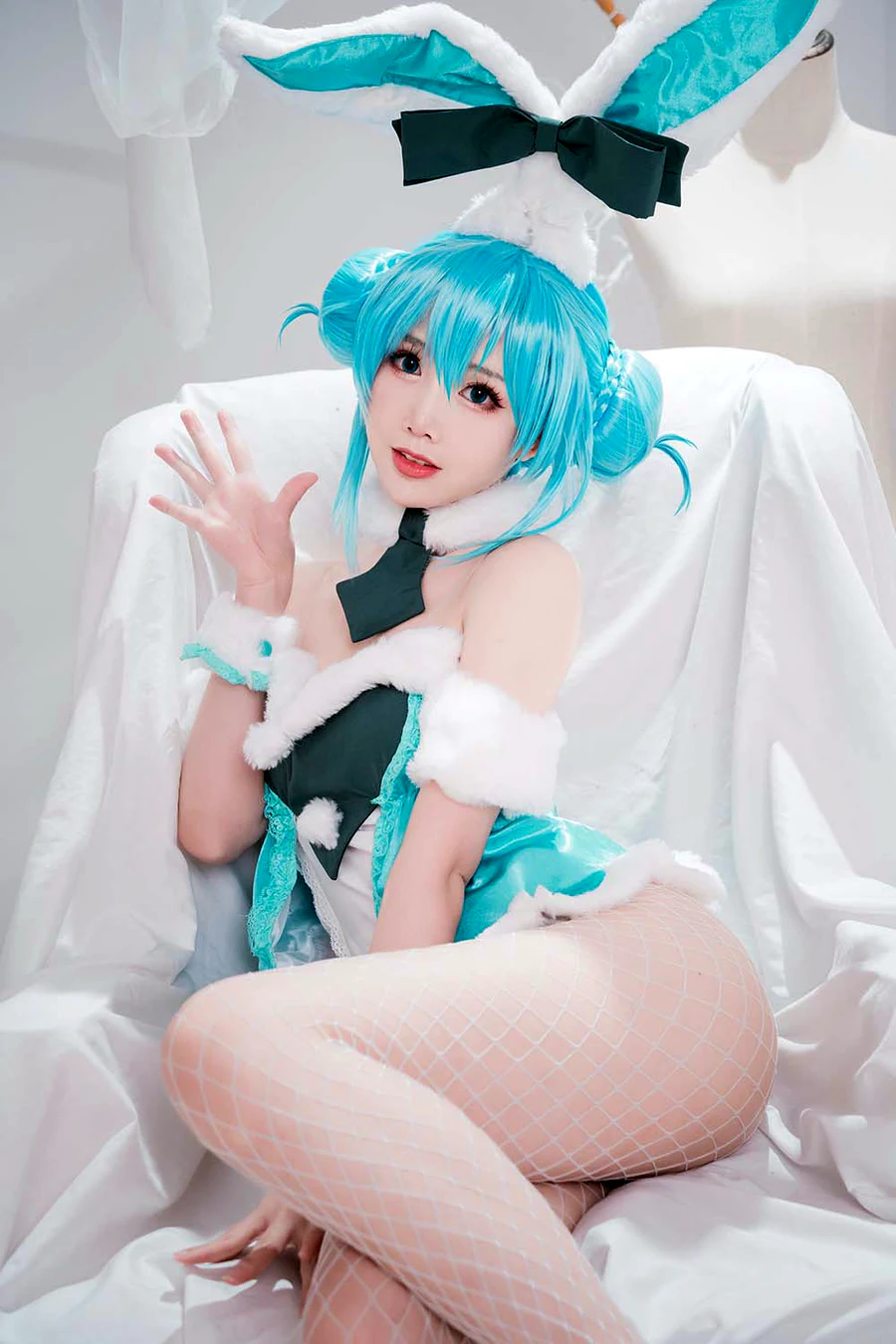 面饼仙儿 – 初音兔女郎 cosplay-第2张