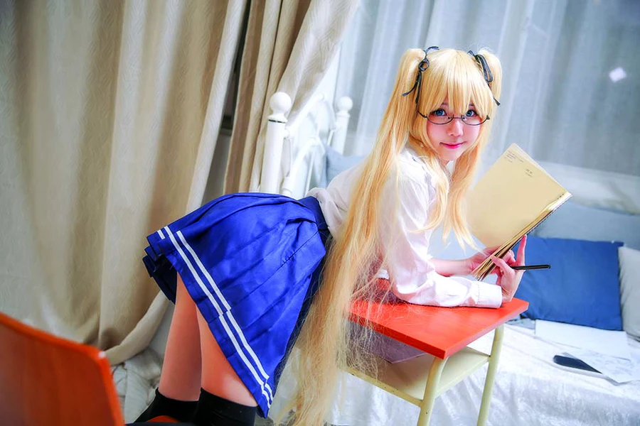 Sally Dorasnow – Eriri School Girl cosplay-第1张