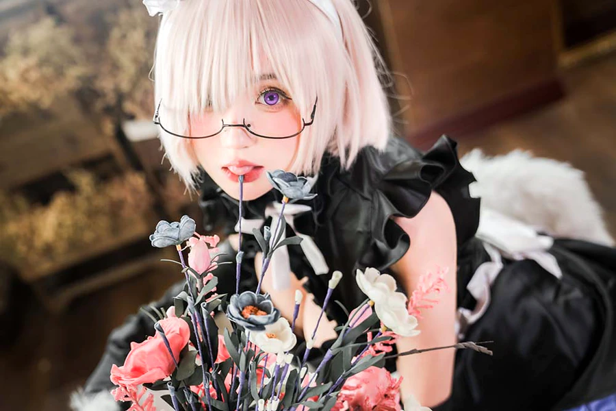 西园寺南歌写真 – 玛修女仆 cosplay-第2张