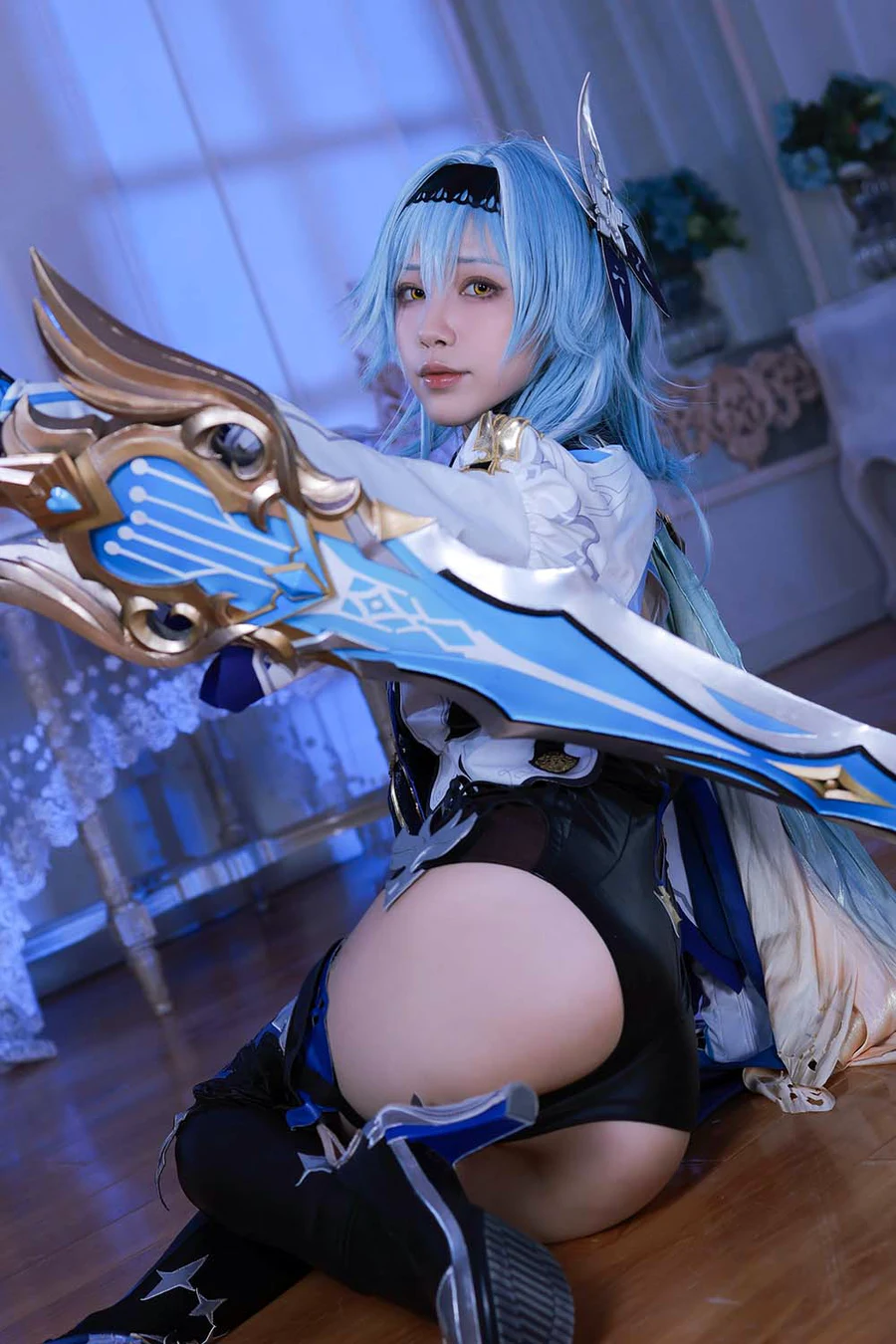 水淼aqua – 原神优菈 原造 cosplay-第2张