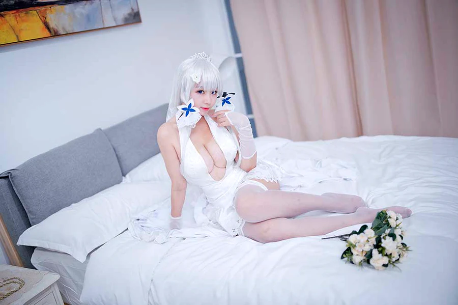 穆零Mu0 – 光辉婚纱 cosplay-第1张