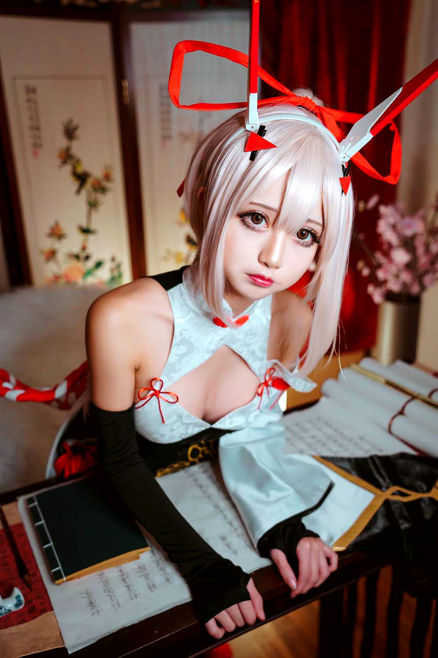 沖田凜花Rinka – Ayanami Cheongasm cosplay-第2张