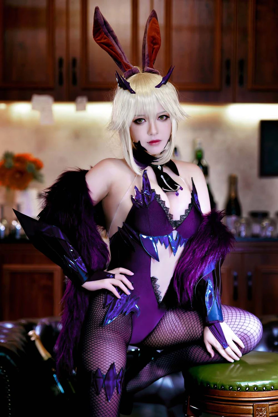 半半子 – LancerAlter Bunny cosplay-第2张