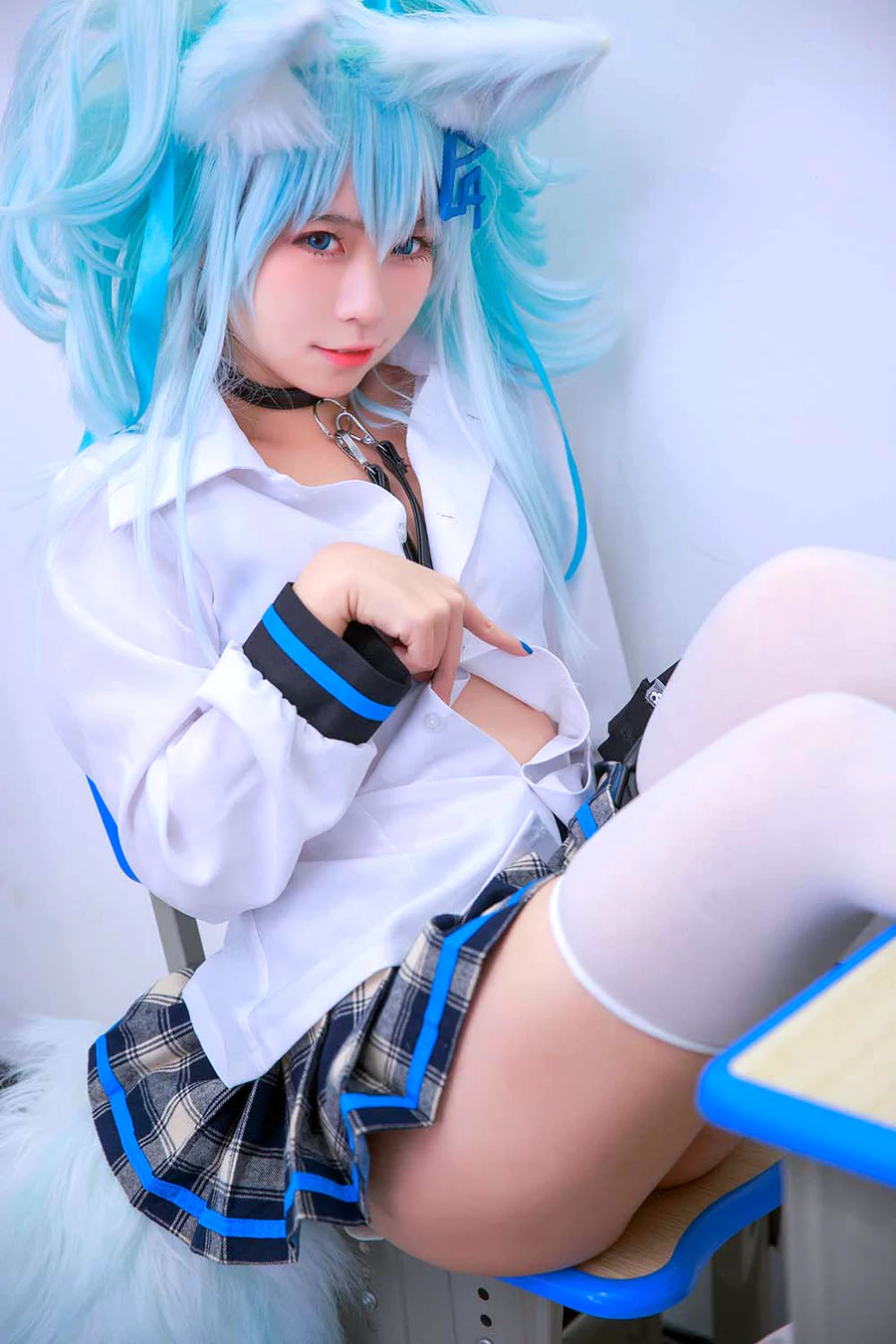 G44不会受伤 – 少女前线 PA15校服 cosplay-第1张