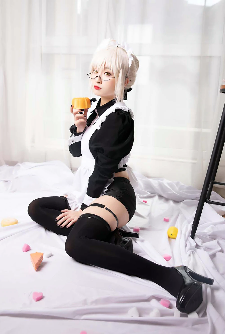 洛璃LoLiSAMA – BX女仆 cosplay-第2张