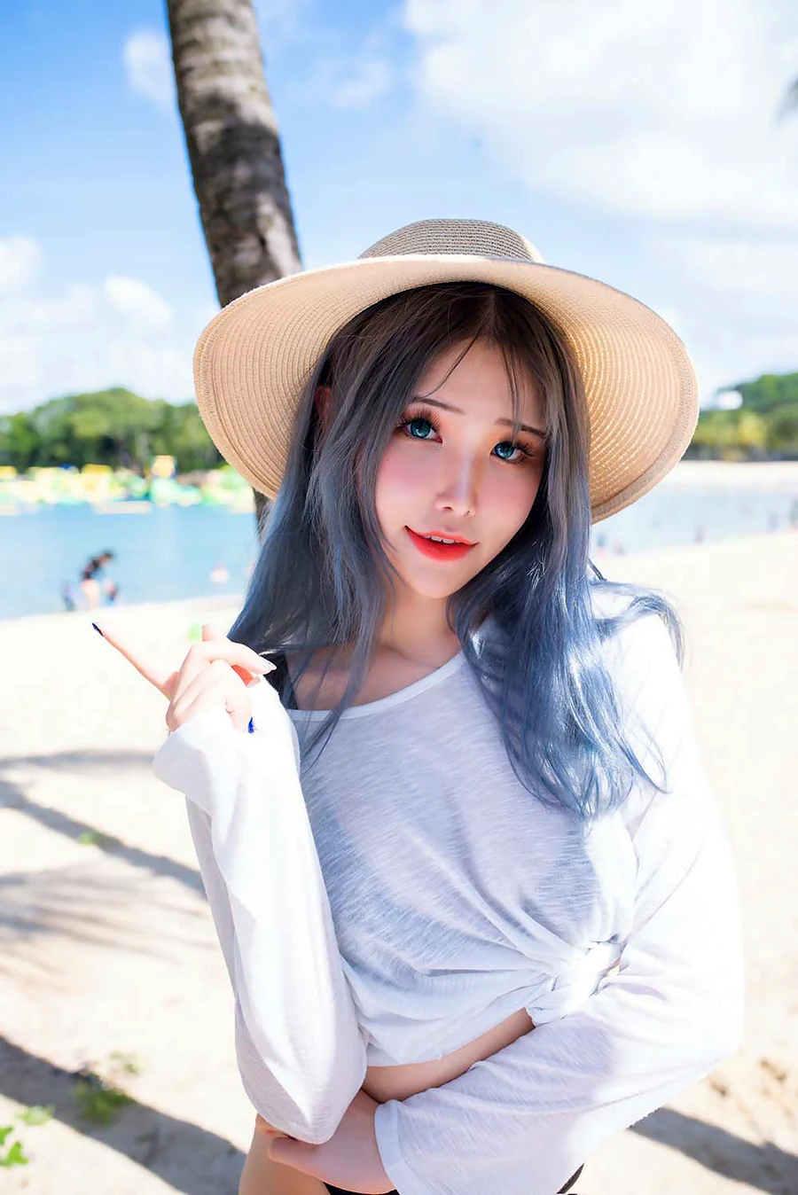 花リリ(Plant Lily) – Beach lily cosplay-第2张