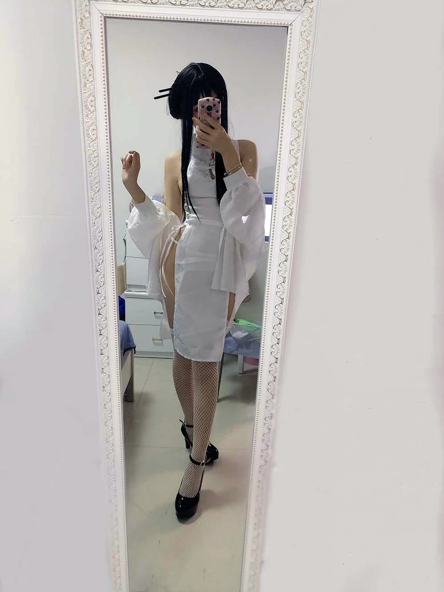 猫君君MaoJun – 绑带旗袍 cosplay-第2张