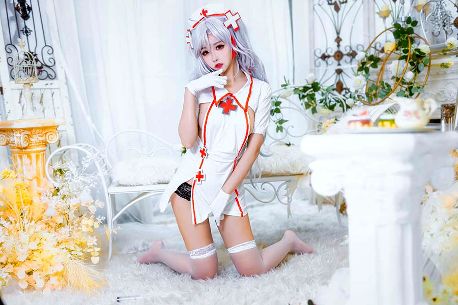 Momoko葵葵 – 欧根之护士 cosplay-第1张