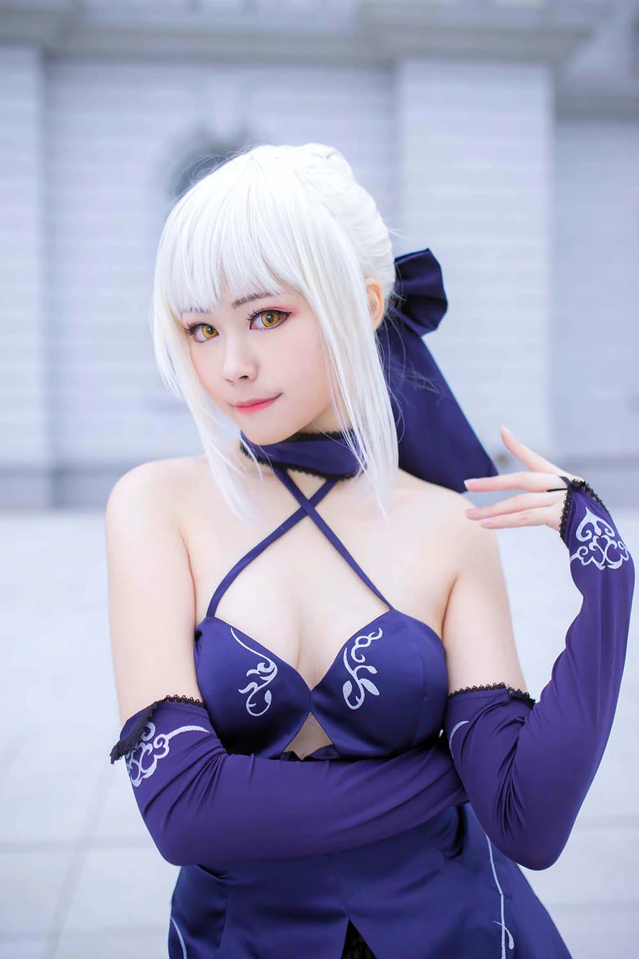 Coser萱-KaYa – 黑贞 黑呆毛 cosplay-第2张