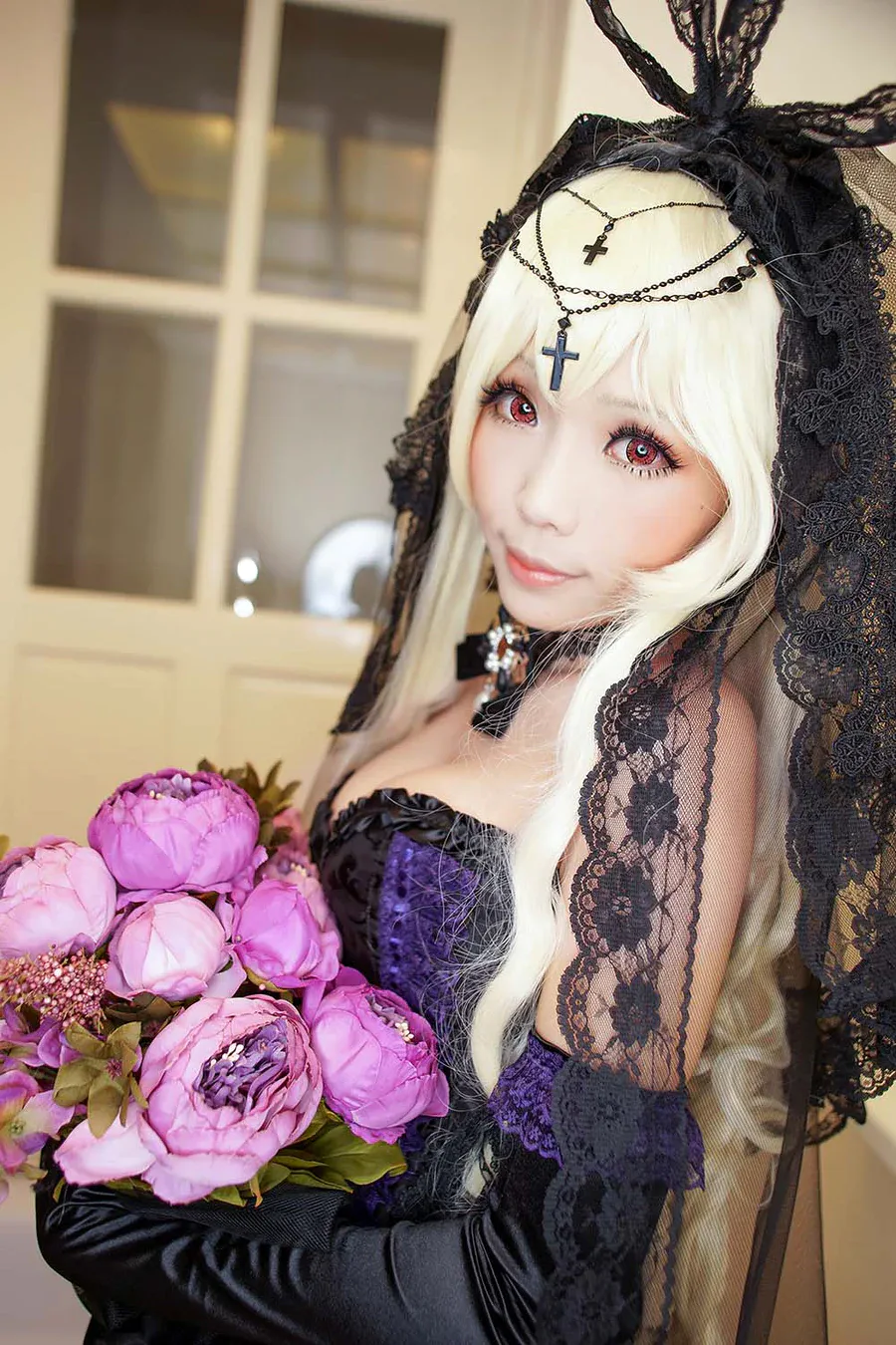 Ely_eee(ElyEE子) – 修女假面 cosplay-第1张