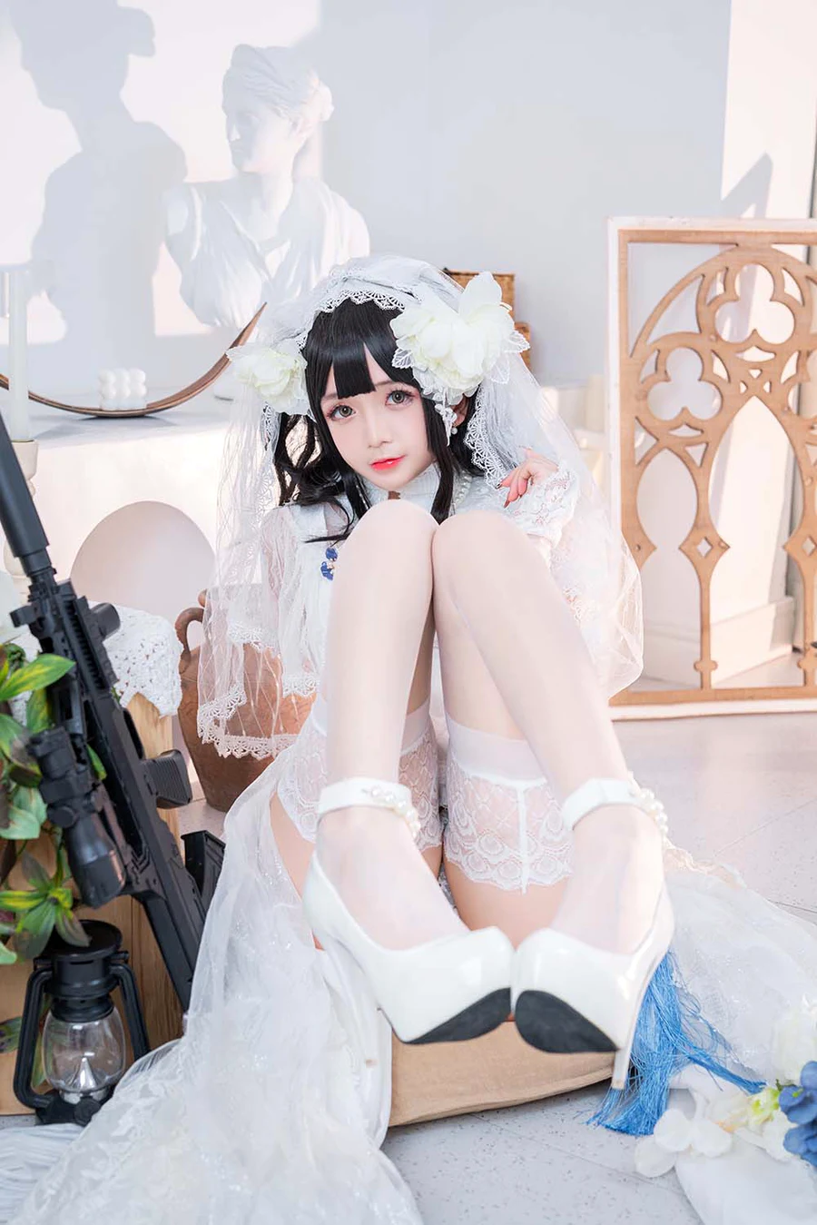 松本甜奈姣 – 95式婚纱 cosplay-第1张