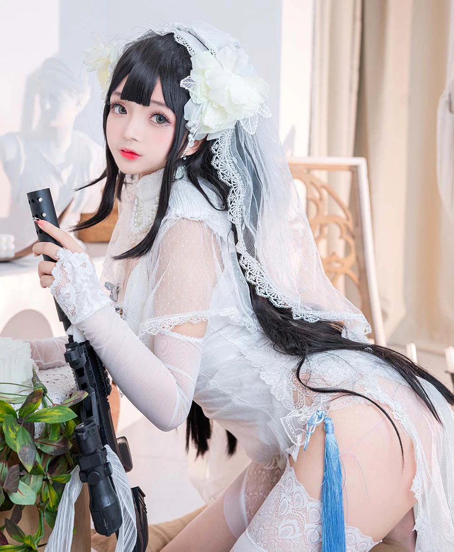 松本甜奈姣 – 95式婚纱 cosplay-第2张