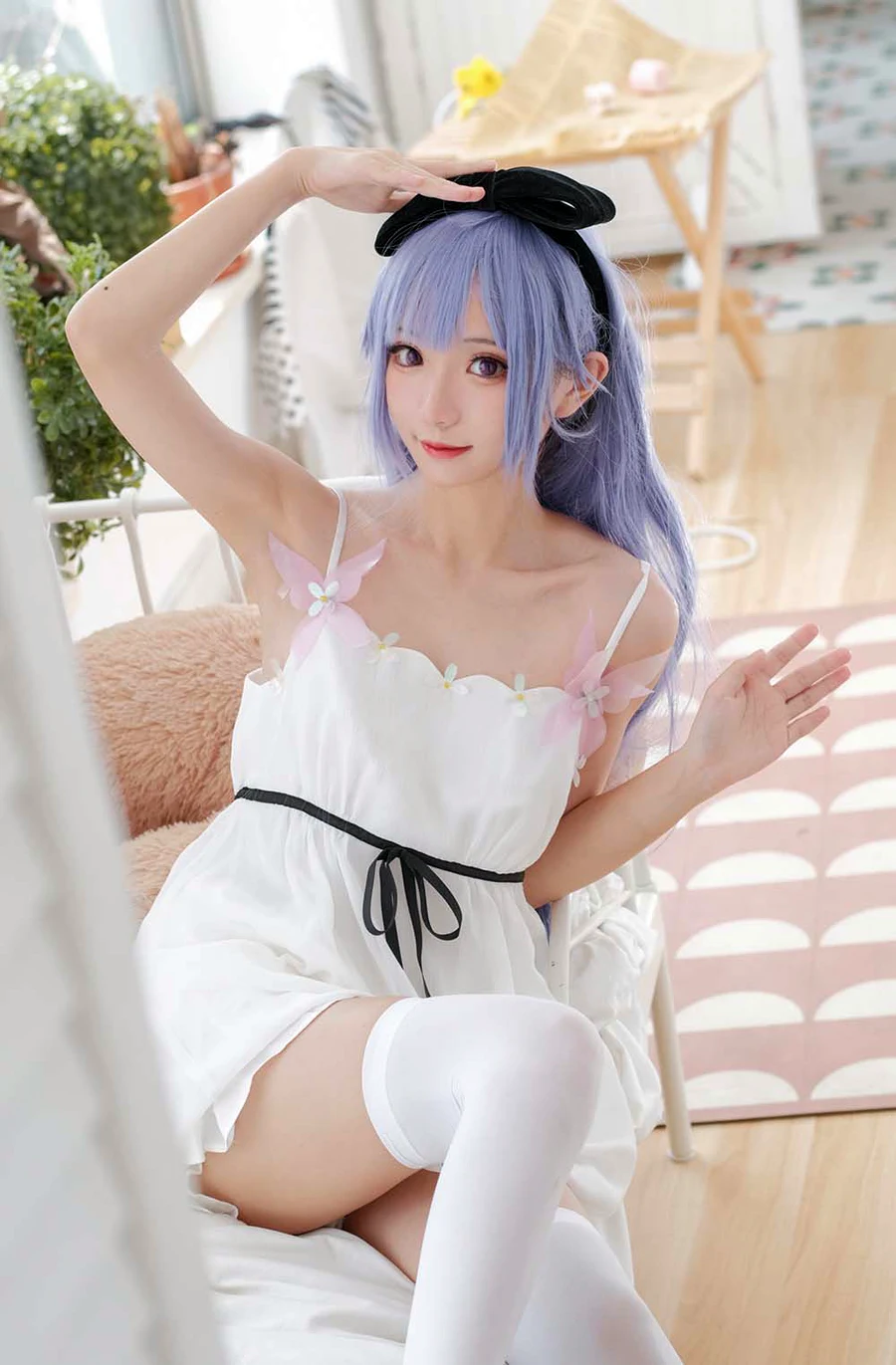 花柒Hana – 独角兽清凉阅读时光 cosplay-第2张