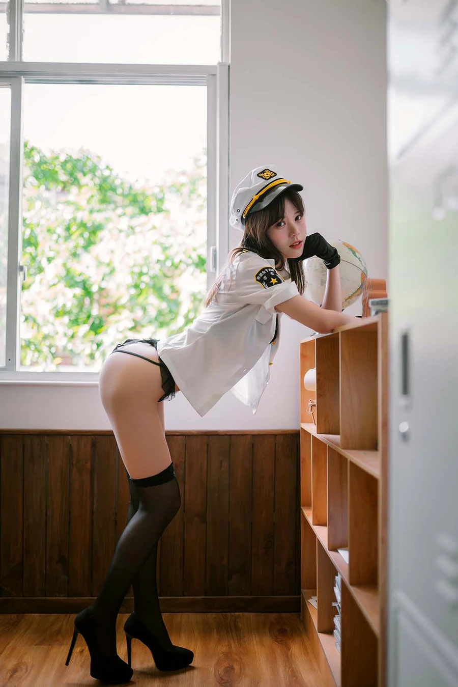 千反田鹿子 – 日常女警 cosplay-第2张