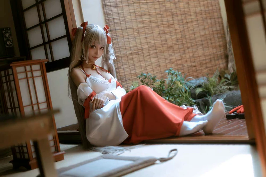 蠢沫沫 – 可畏巫女 cosplay-第1张