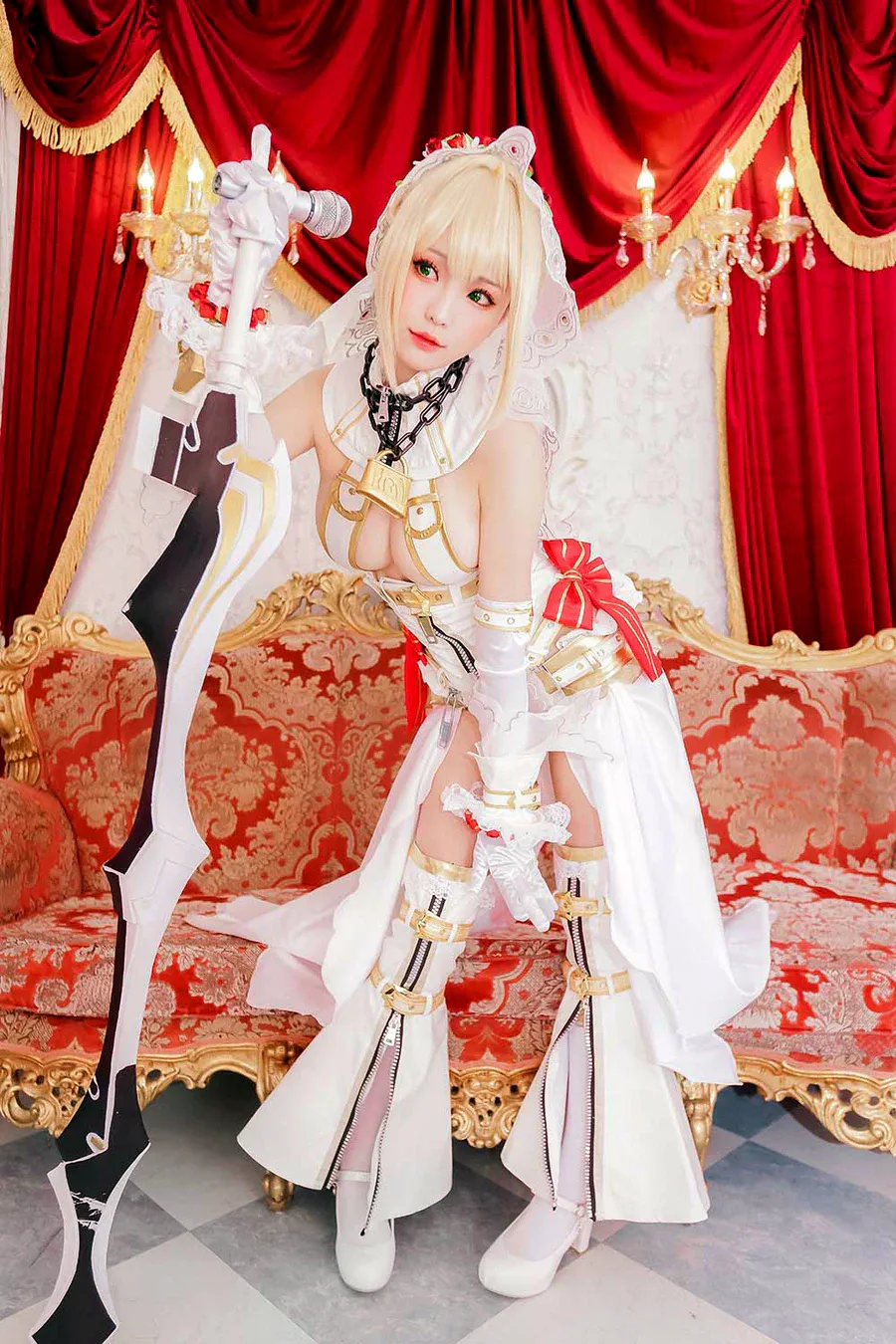 Ely_eee(ElyEE子) – 尼禄 婚纱 cosplay-第1张