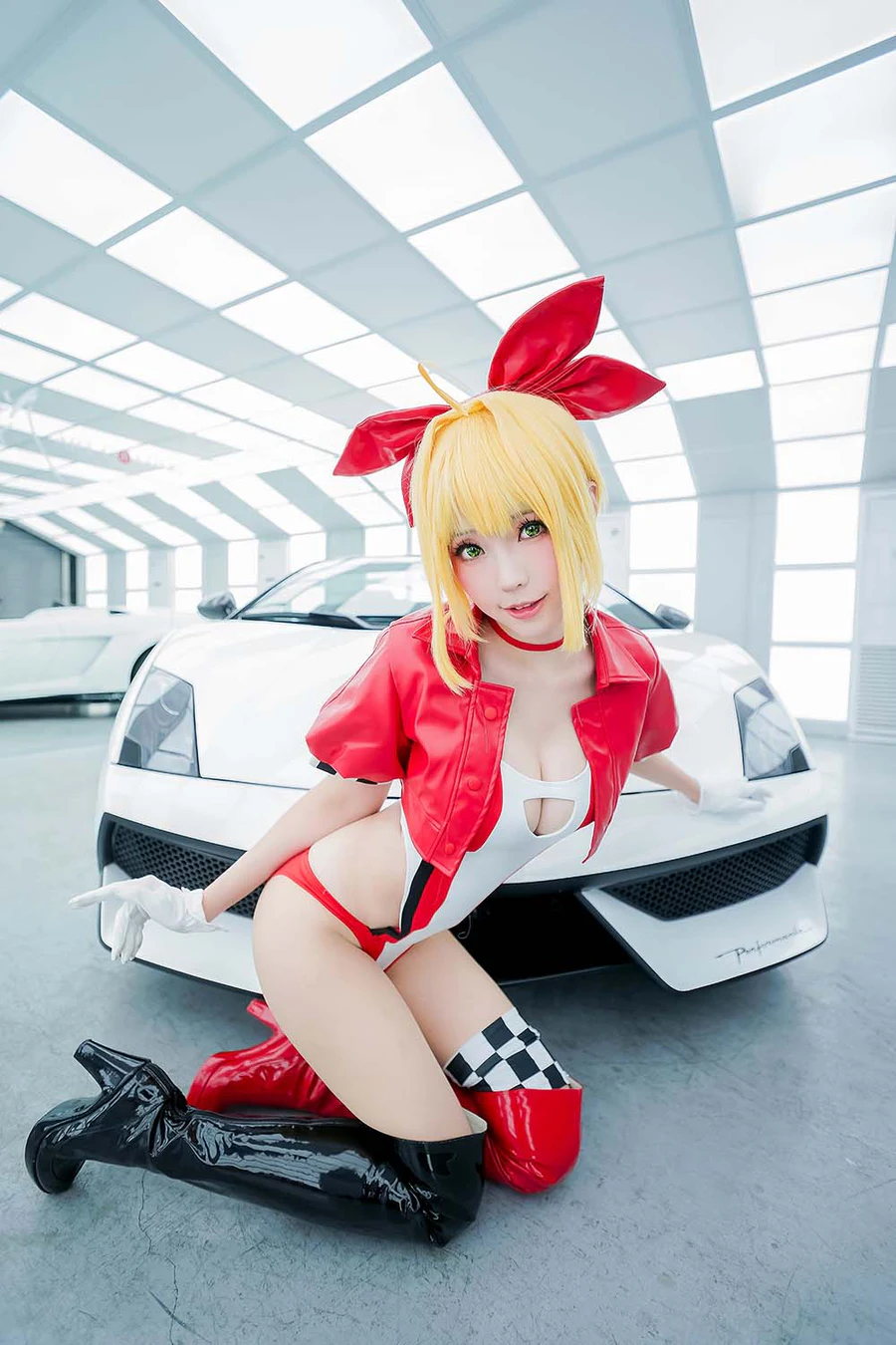 Ely_eee(ElyEE子) – 尼禄 赛车 cosplay-第2张