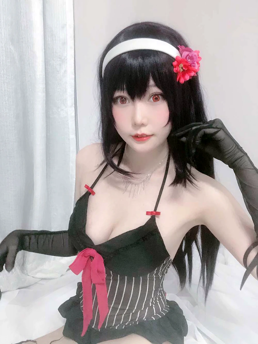 香草喵露露 – 诗羽学姐睡衣 cosplay-第1张