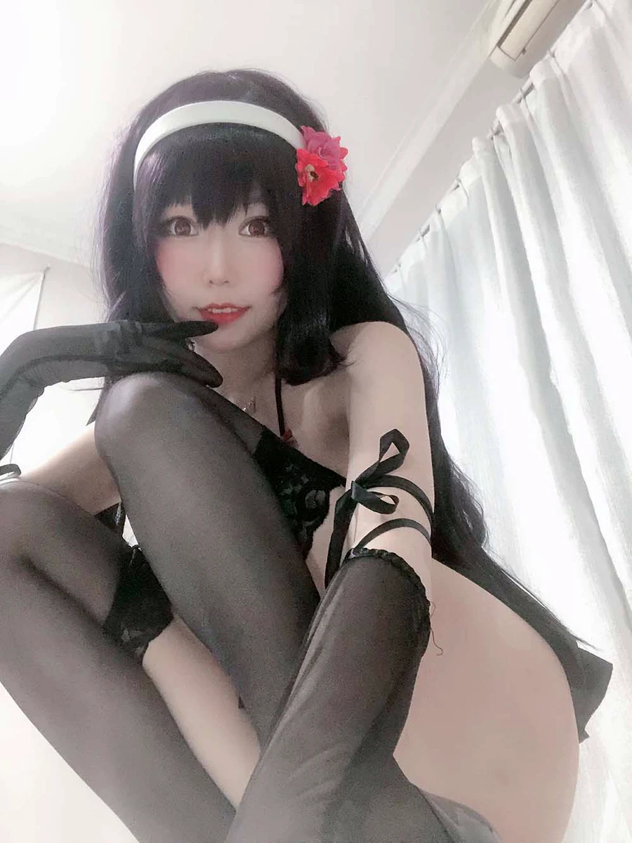 香草喵露露 – 诗羽学姐睡衣 cosplay-第2张