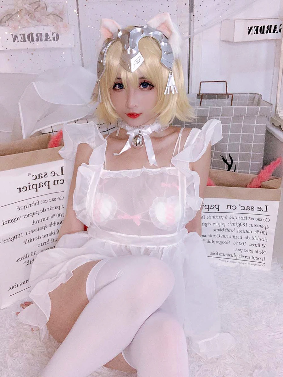 rioko凉凉子(肉扣热热子) – 白贞德女仆 cosplay-第2张