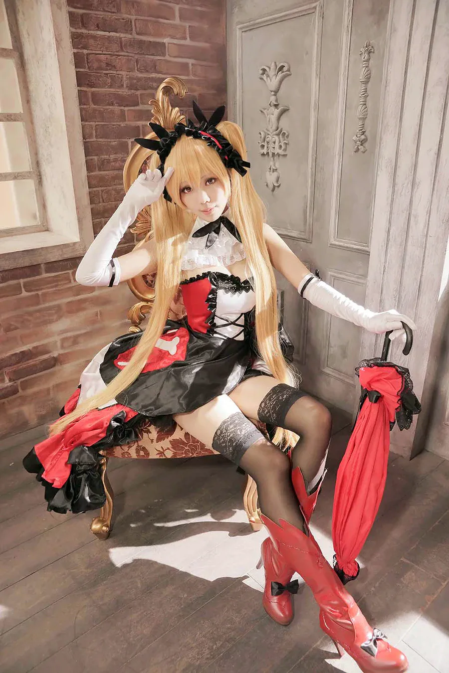 Ely_eee(ElyEE子) – 红黑下午茶 cosplay-第2张