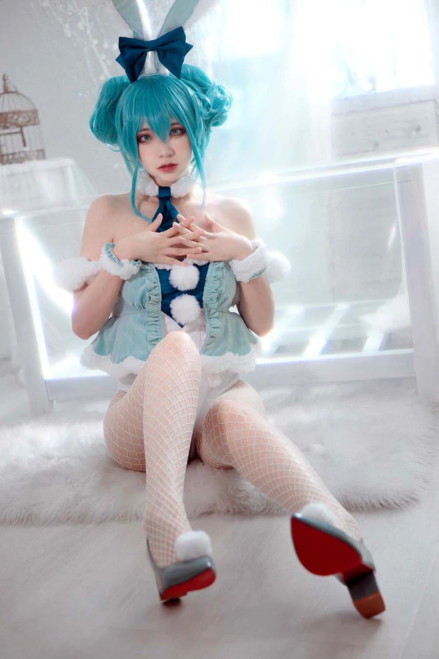 疯猫ss – miku初音兔女郎 cosplay-第1张