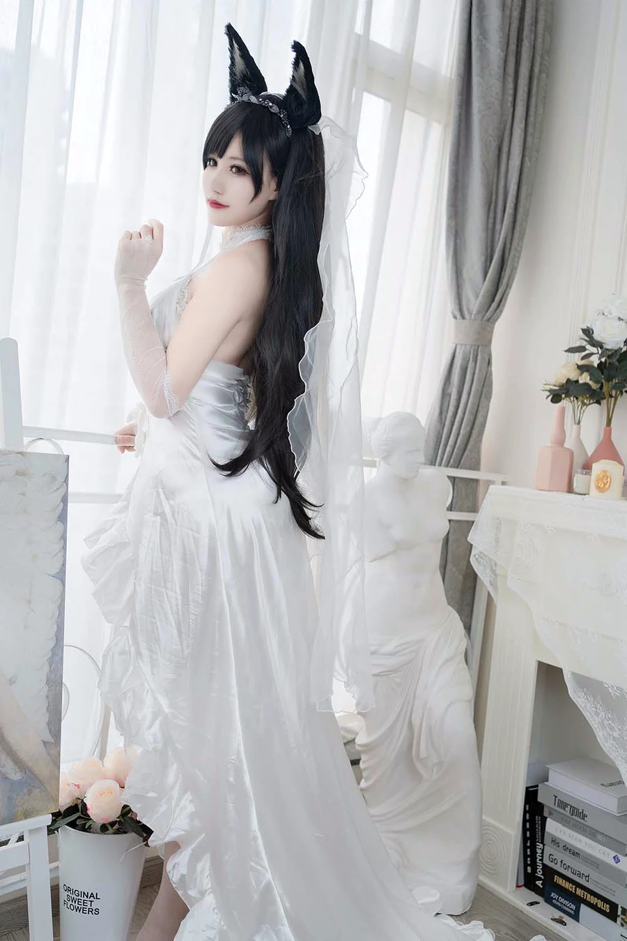 小仓千代w – 爱宕婚纱 cosplay-第2张