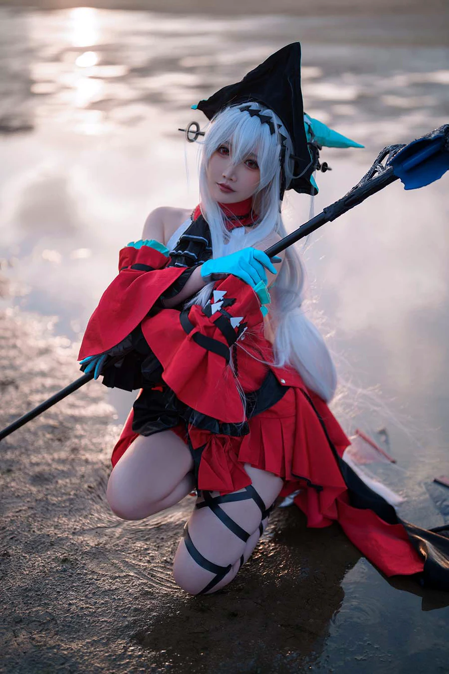 面饼仙儿 – 浊心斯卡蒂 cosplay-第2张