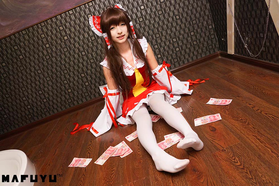 神楽板真冬 – COS Reimu猫娘系列套图 cosplay-第1张