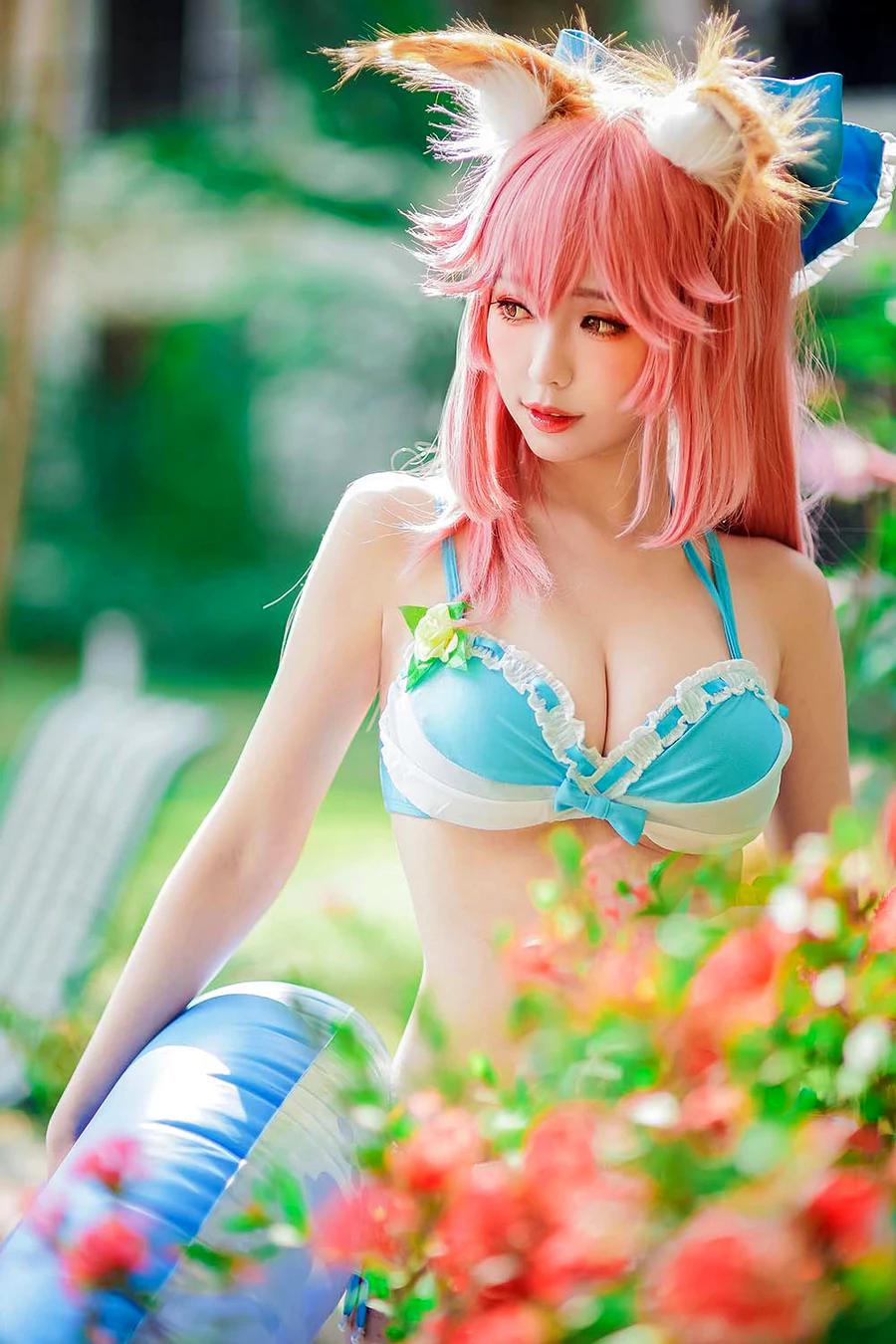 Ely_eee(ElyEE子) – 玉藻前泳池 cosplay-第2张