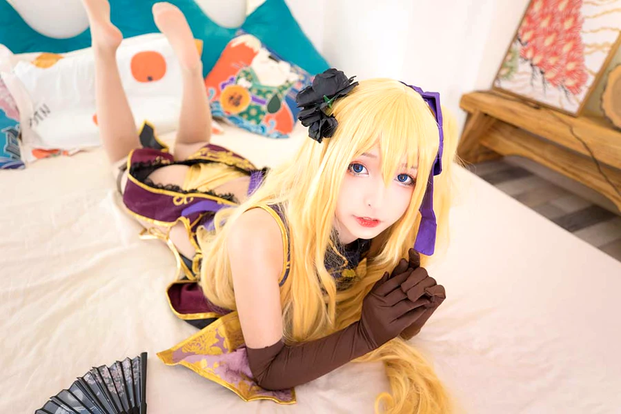 神楽板真冬 – 艳娘幻梦谭2 金莲 cosplay-第2张