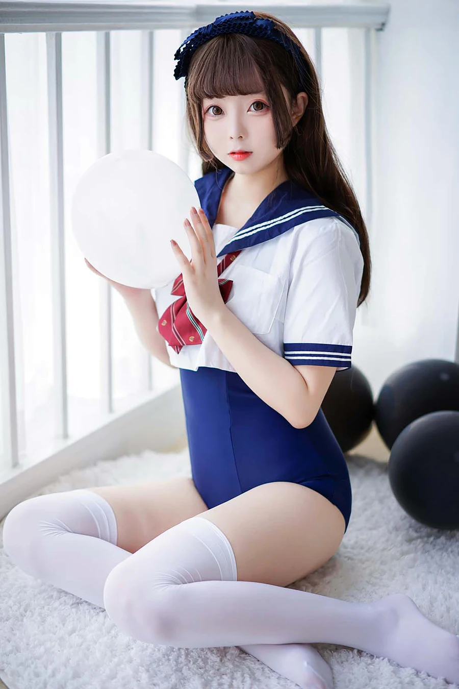 日奈娇 – 制服死库水 cosplay-第1张