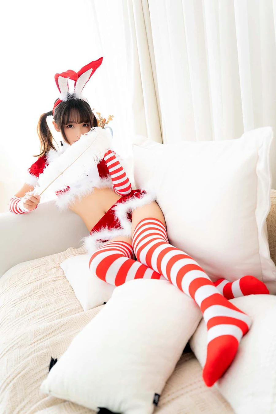 神楽板真冬 – クリスマス クイーン cosplay-第2张