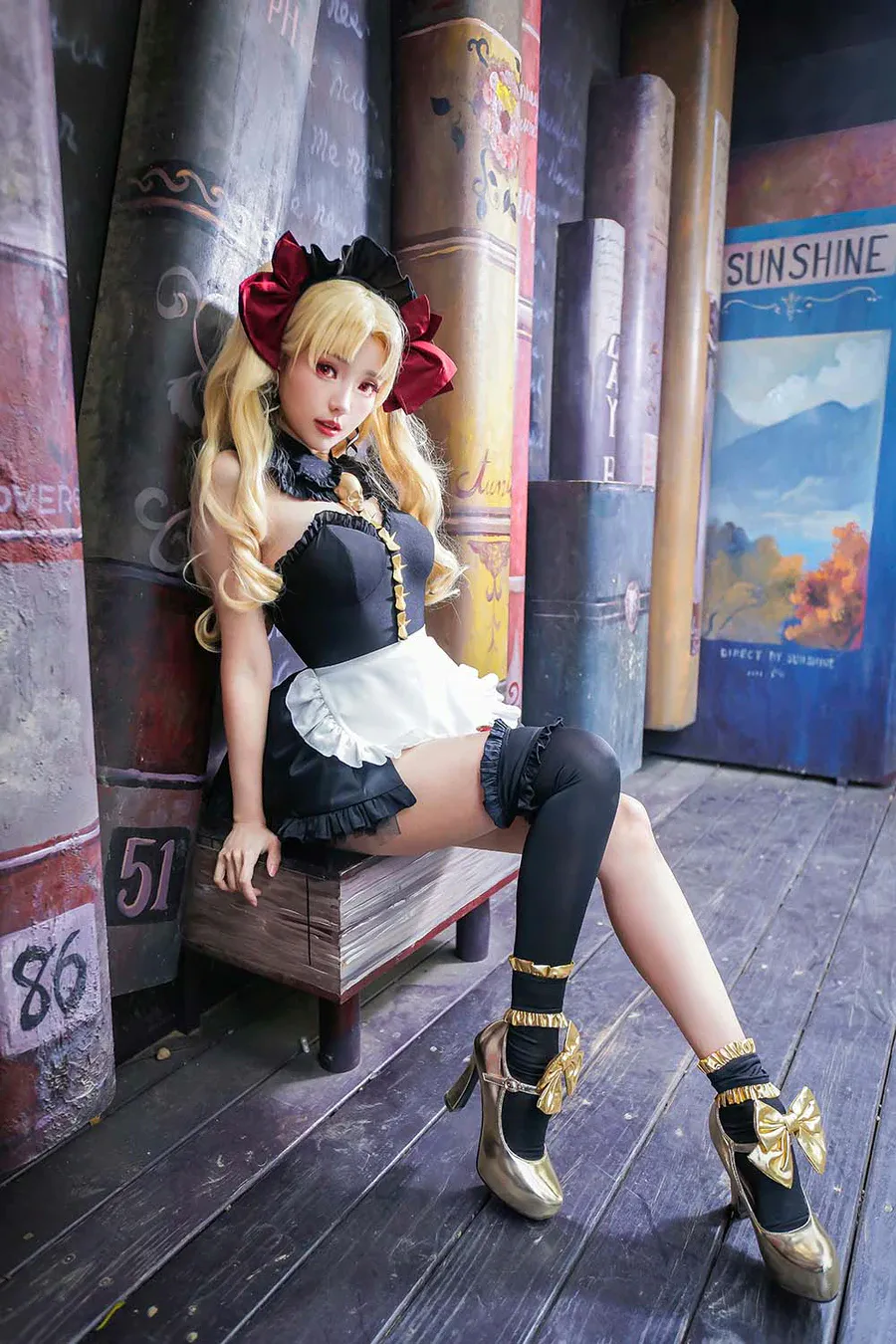 Ely_eee(ElyEE子) – 远坂凛 女仆 cosplay-第1张