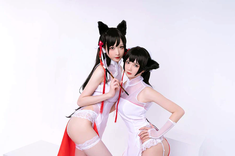 南宫 – 高雄爱宕旗袍 南宫牙妹双人 cosplay-第2张