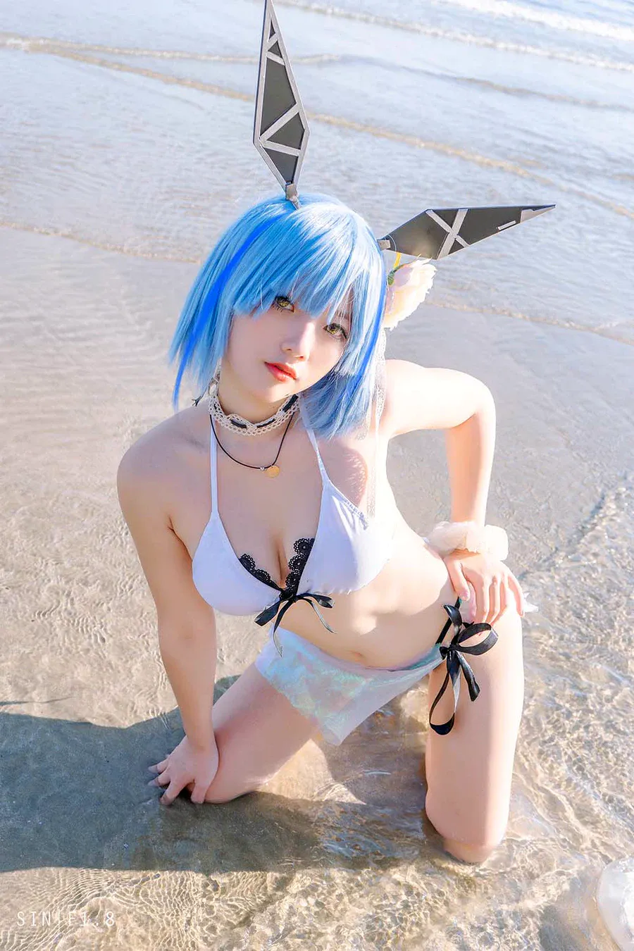 Messie Huang写真 – Gascogne swimsuit cosplay-第1张