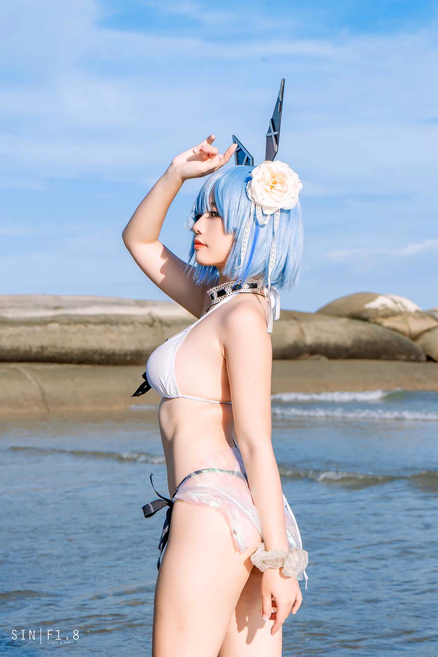 Messie Huang写真 – Gascogne swimsuit cosplay-第2张