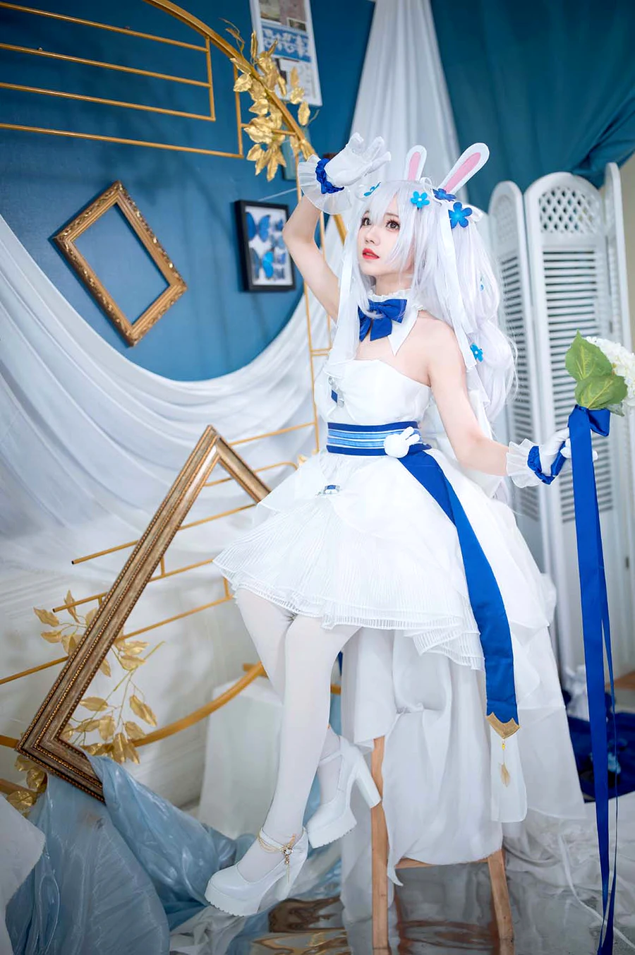 花柒Hana – 拉菲花嫁 cosplay-第1张