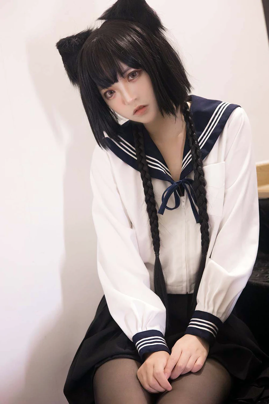 疯猫ss – 制服少女 cosplay-第1张