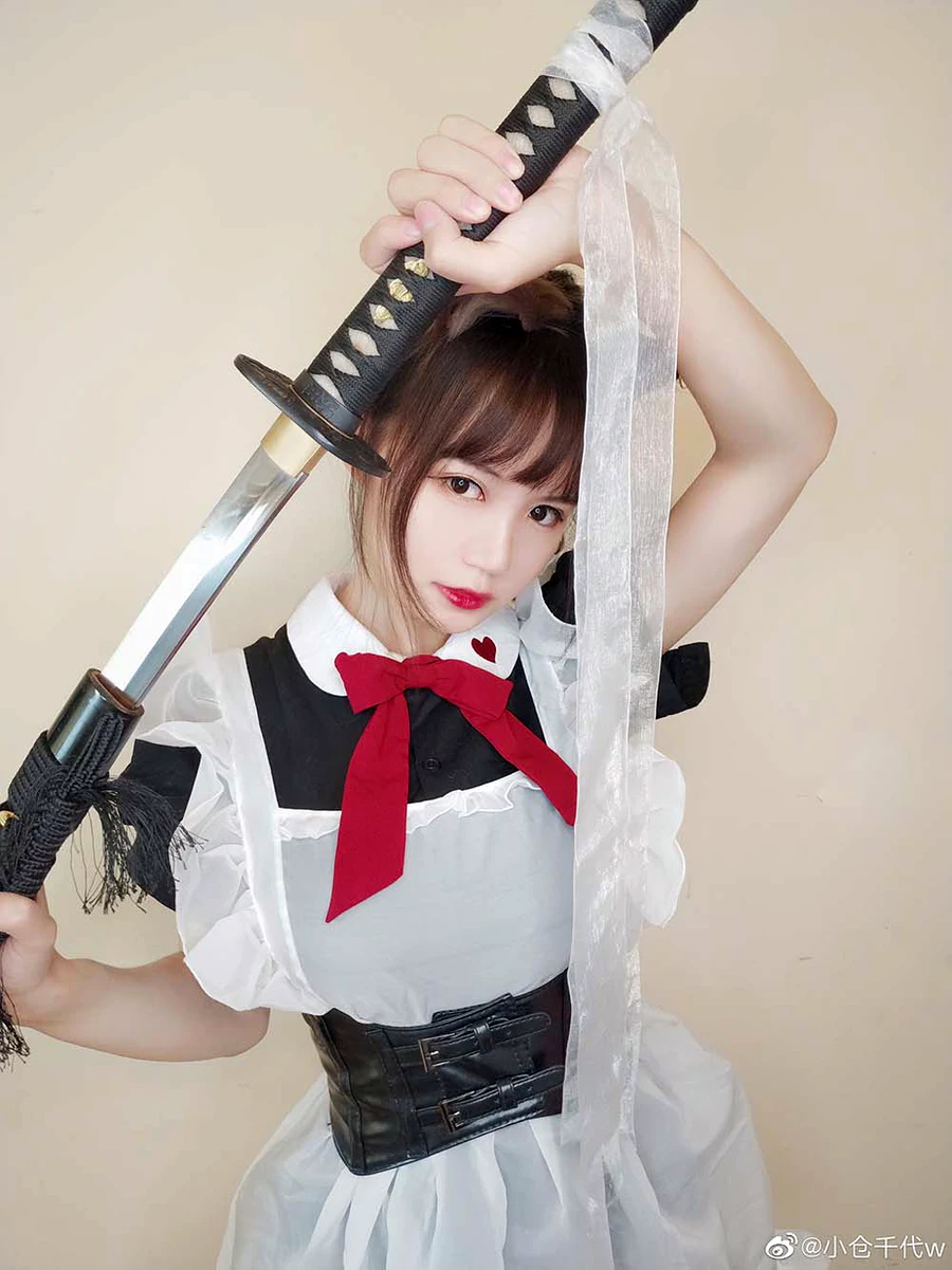 小仓千代w – 带刀女仆 cosplay-第2张