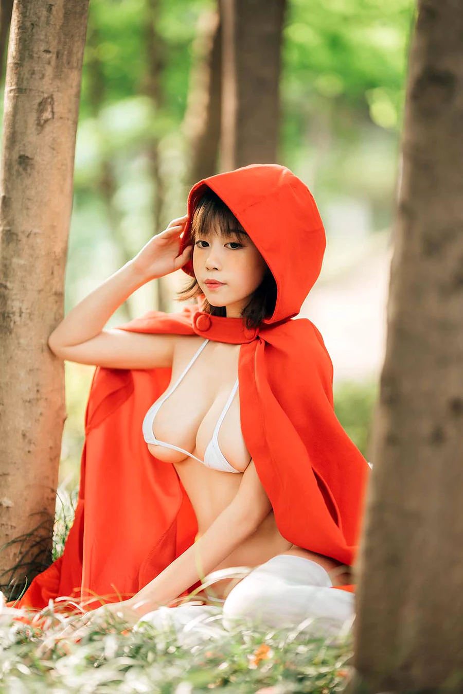 奈汐酱nice – 大红帽 cosplay-第1张