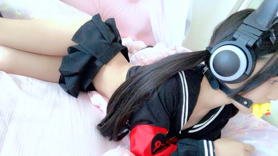 桜井宁宁 – 半乳制服 cosplay-第1张