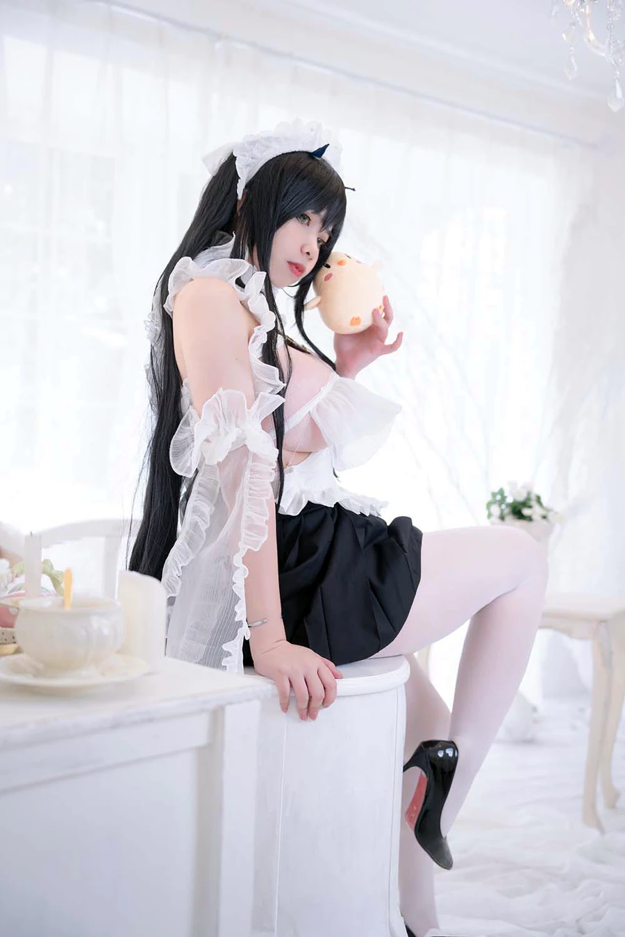 Meroko_魅瞳 – 碧蓝航线 不挠女仆没干劲的小姐姐 cosplay-第2张